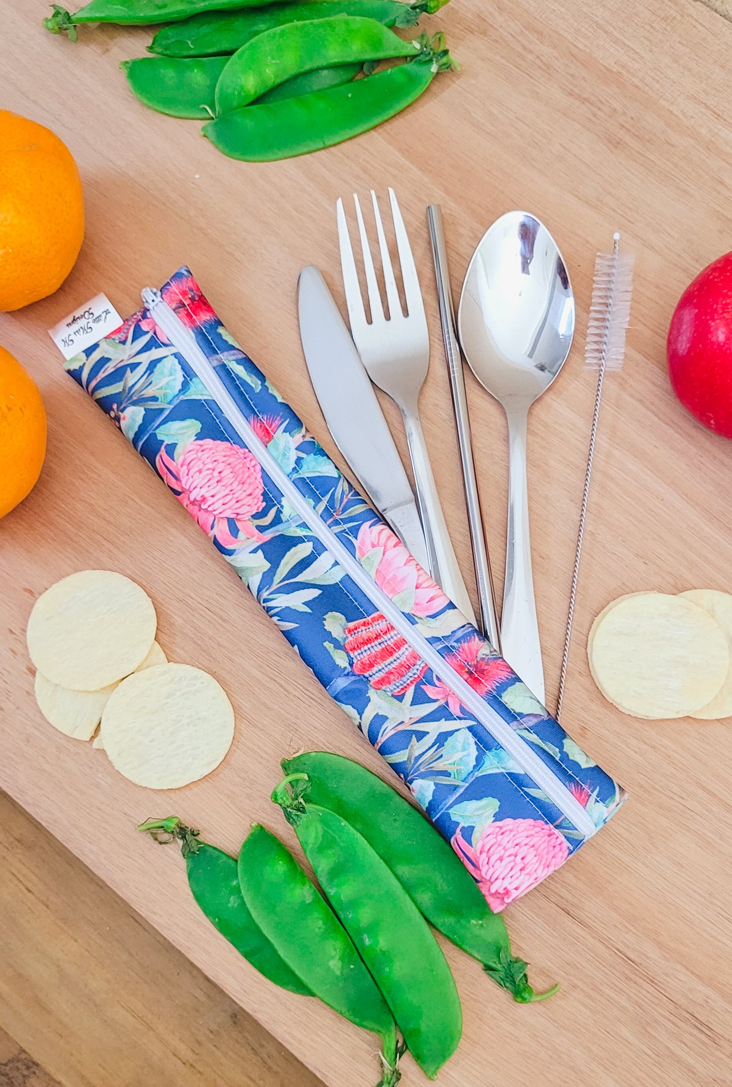 Navy Natives Cutlery Pouch