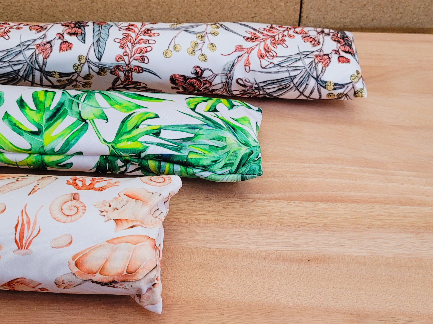 Pack of 3 Natural Tropical, Grevillea & Timmy Turtle Door Draught Stopper