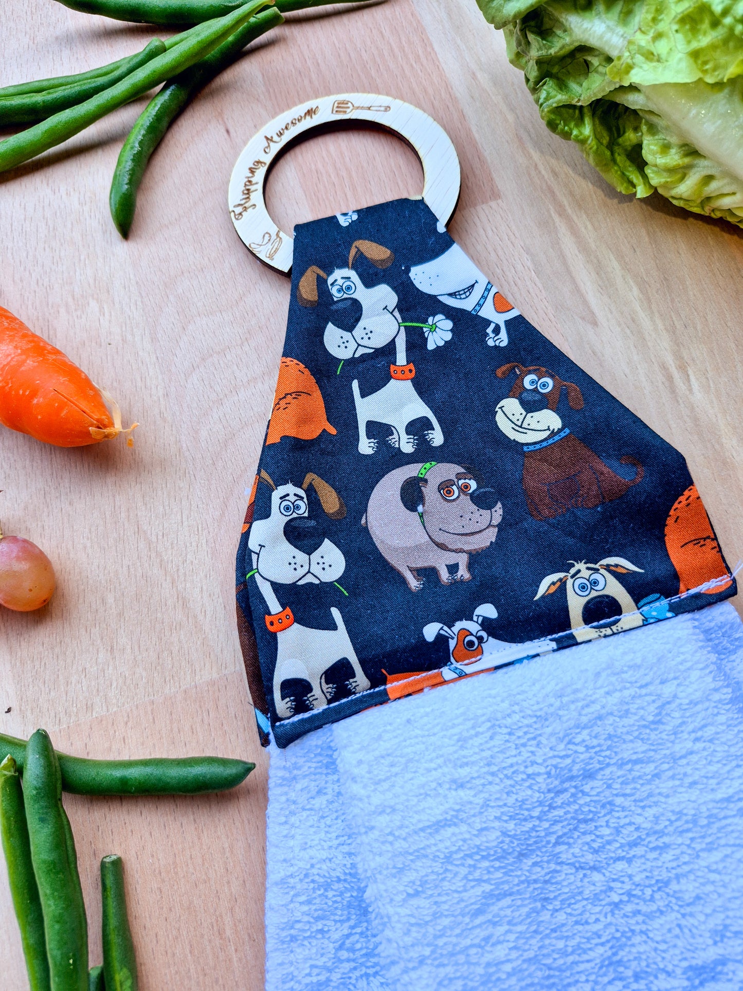 Dogs Hanging Towel