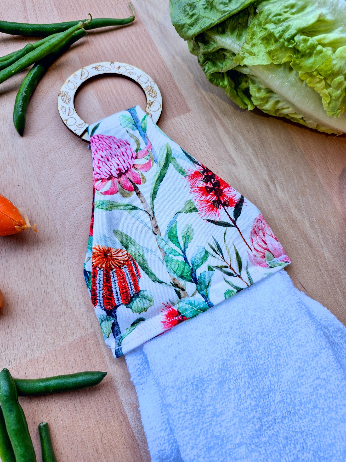 Cream Natives Hanging Towel