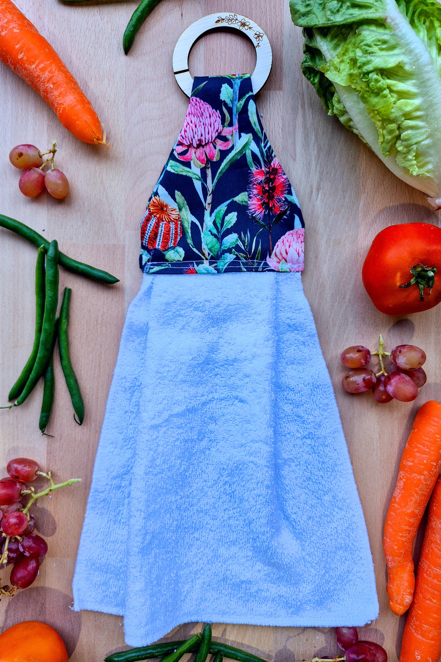 Navy Natives Hanging Towel