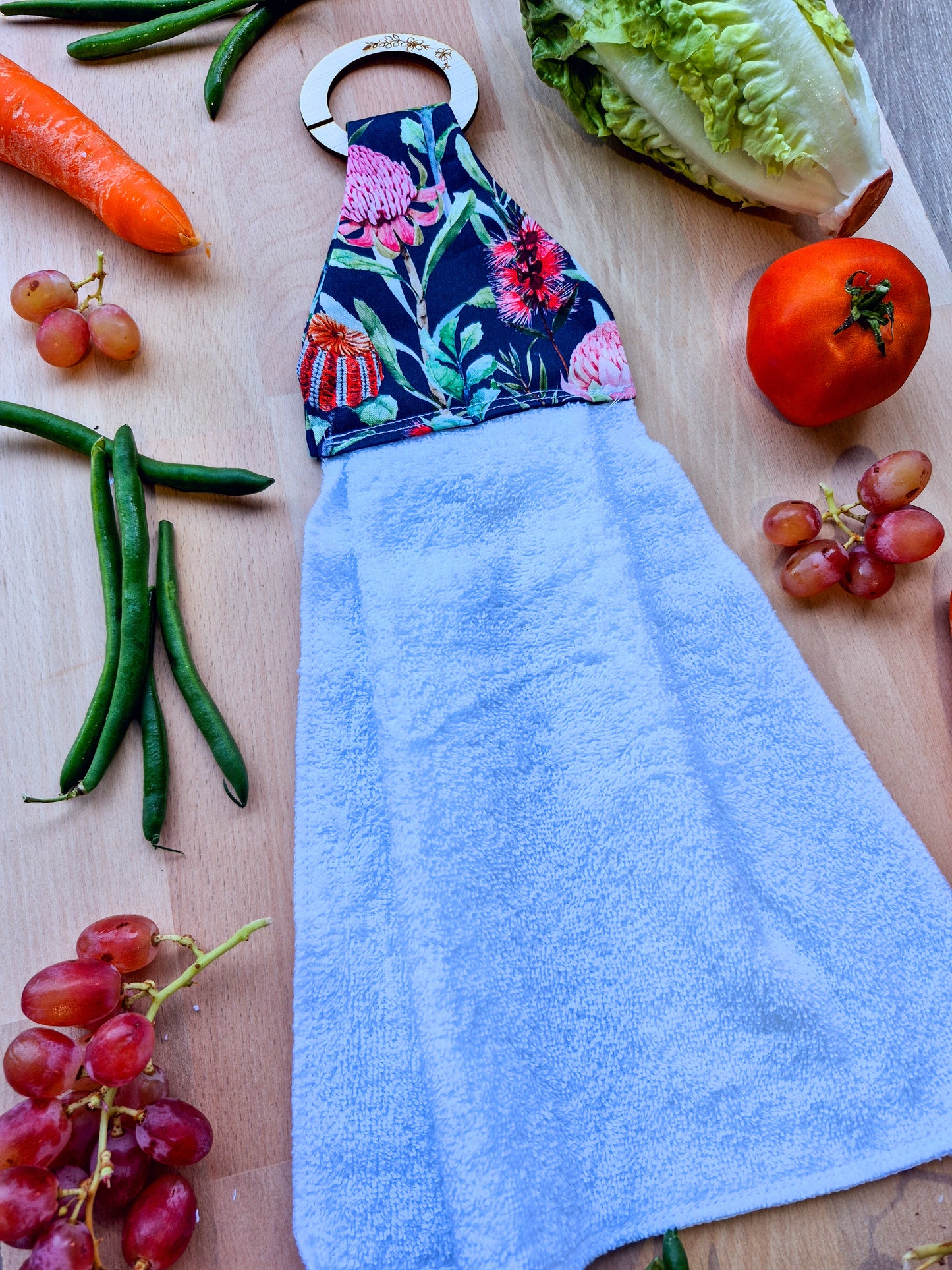 Navy Natives Hanging Towel