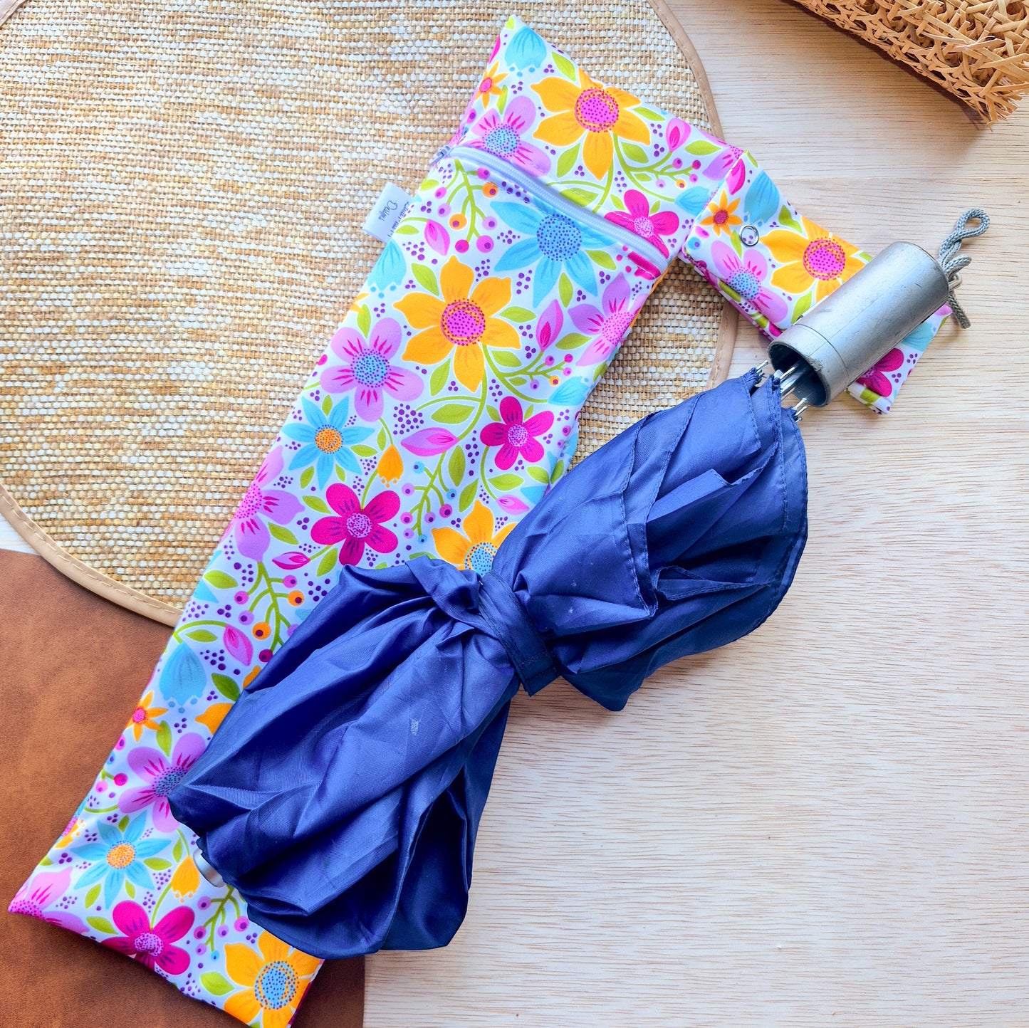 Pack of 3 Floral Umbrella Bag Summertime, Burnt Dandy & Pretty In Pink
