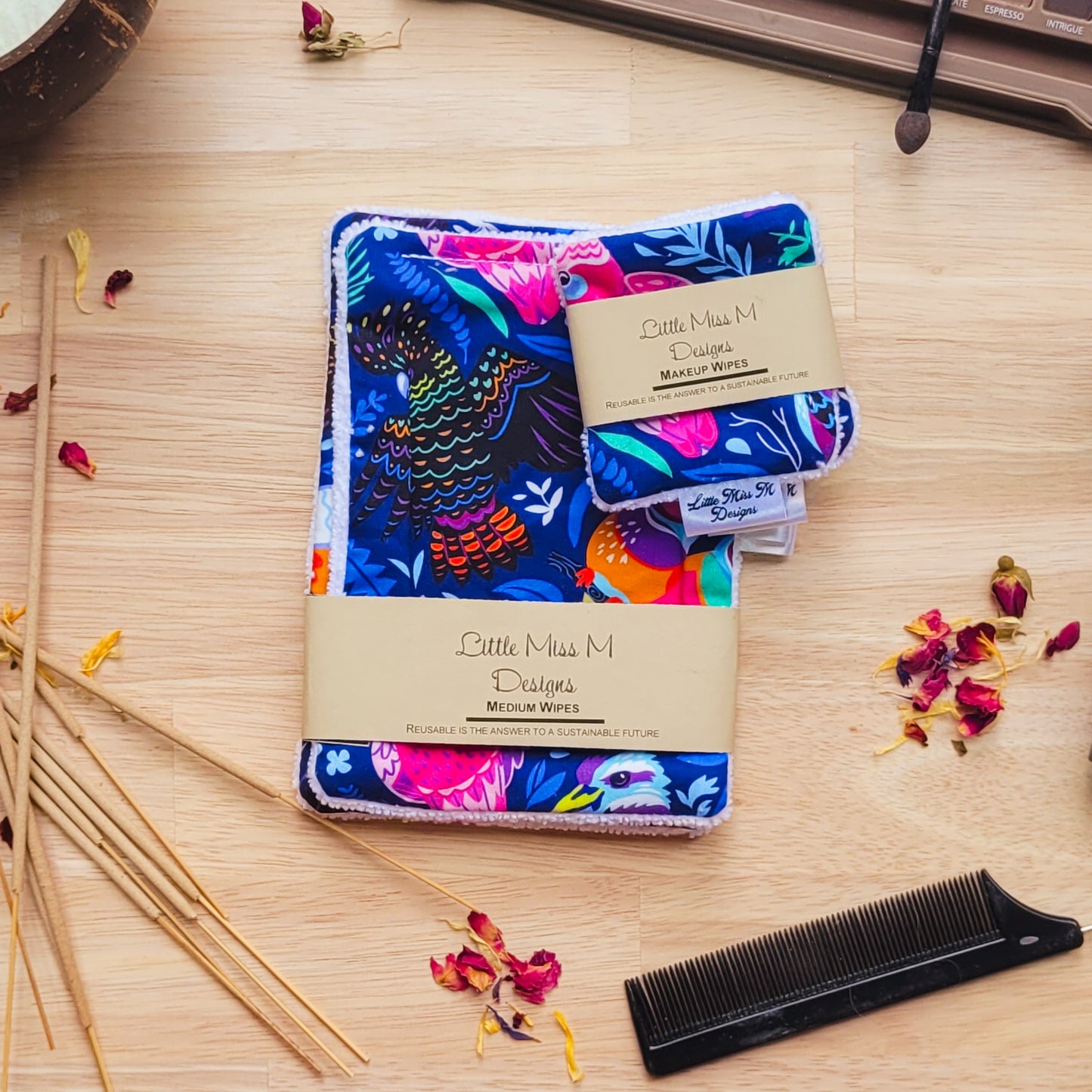 Birds of Aus large Makeup Wipes