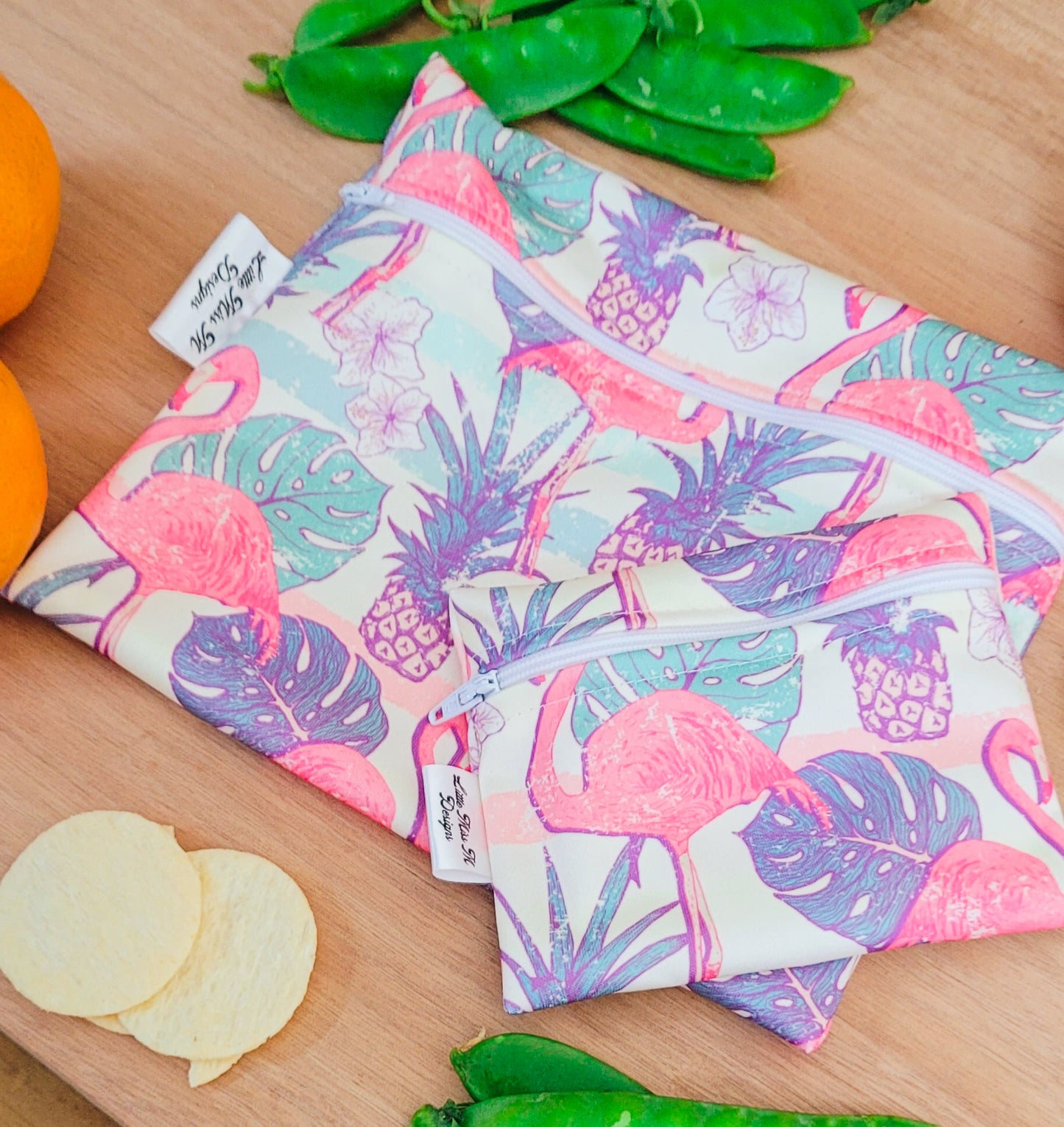 Flamingos Snack Bags