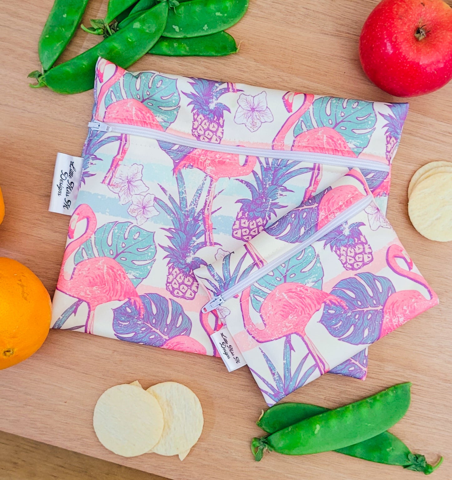 Flamingos Snack Bags