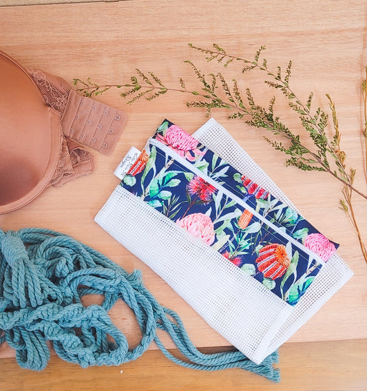 Navy Natives Wash Bag