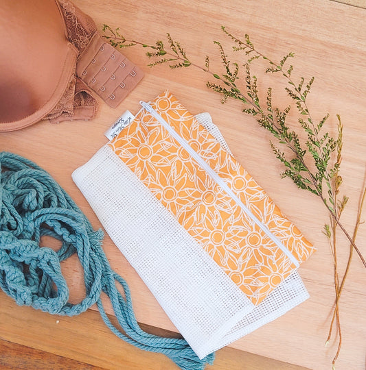 Mustard Sunflowers Wash Bag