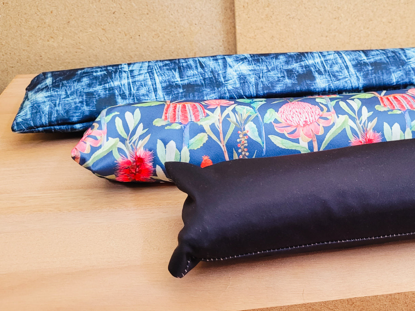 Pack of 3 Darkness - Denim, Black & Navy Natives Door Draught Stopper