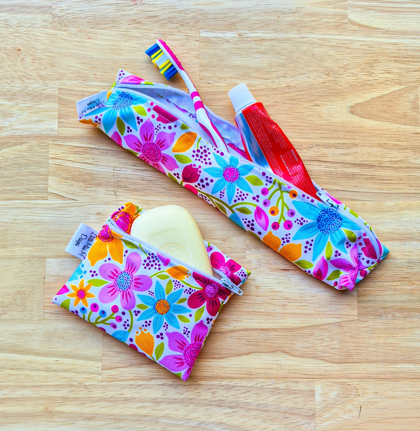 Pretty in Pink Travel Soap & Toothbrush Pouch