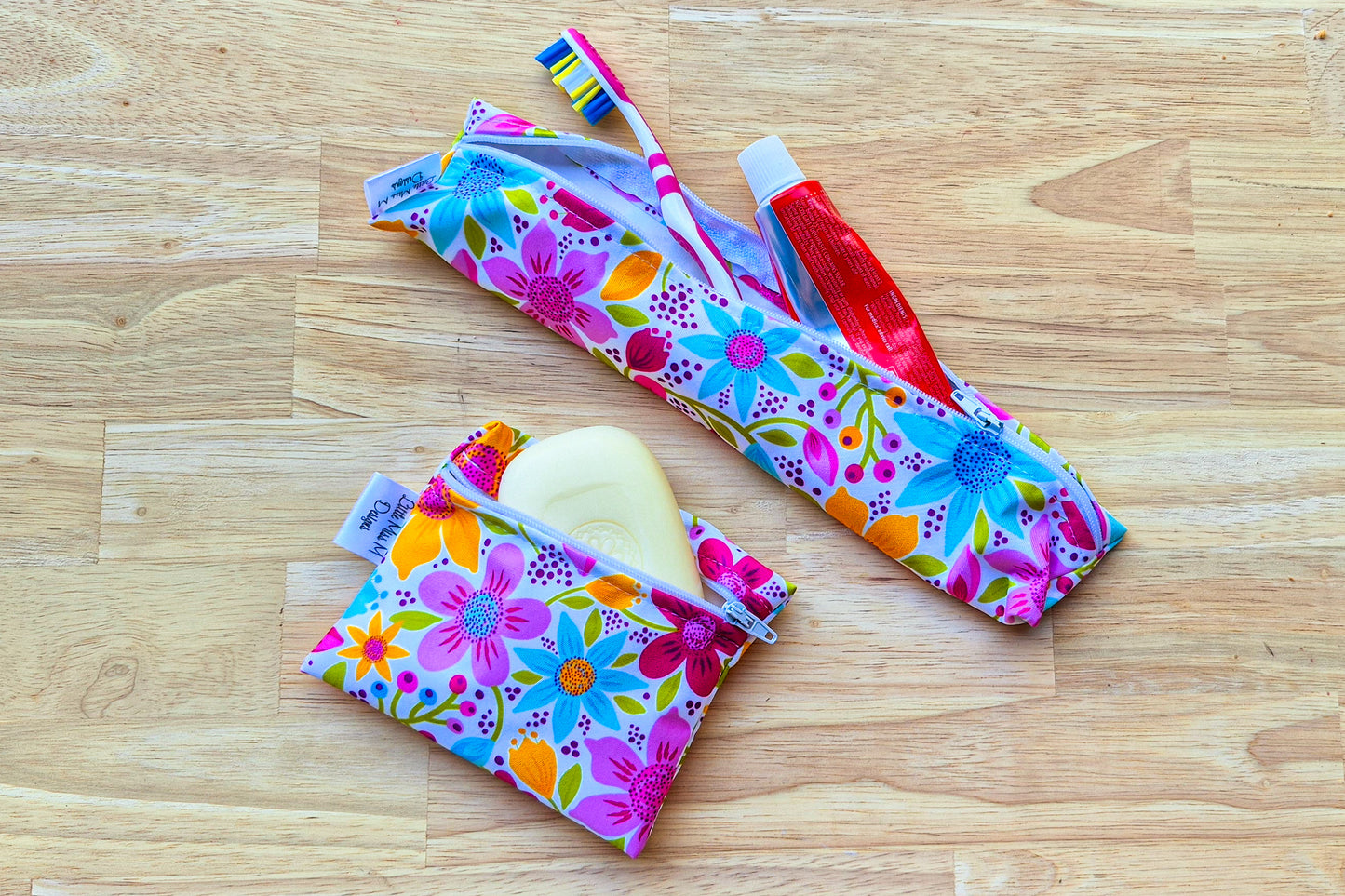 Pretty in Pink Travel Soap & Toothbrush Pouch