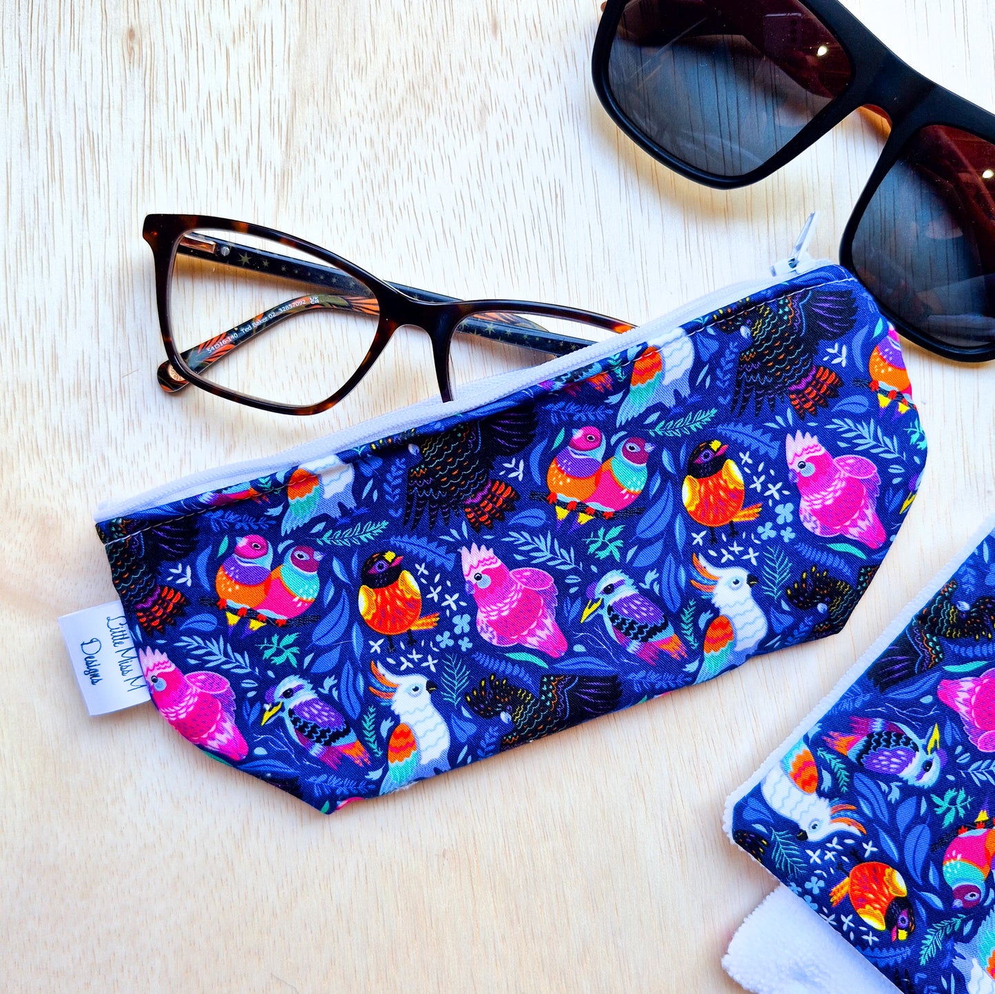 Glasses Case & Cleaner Birds of Aus