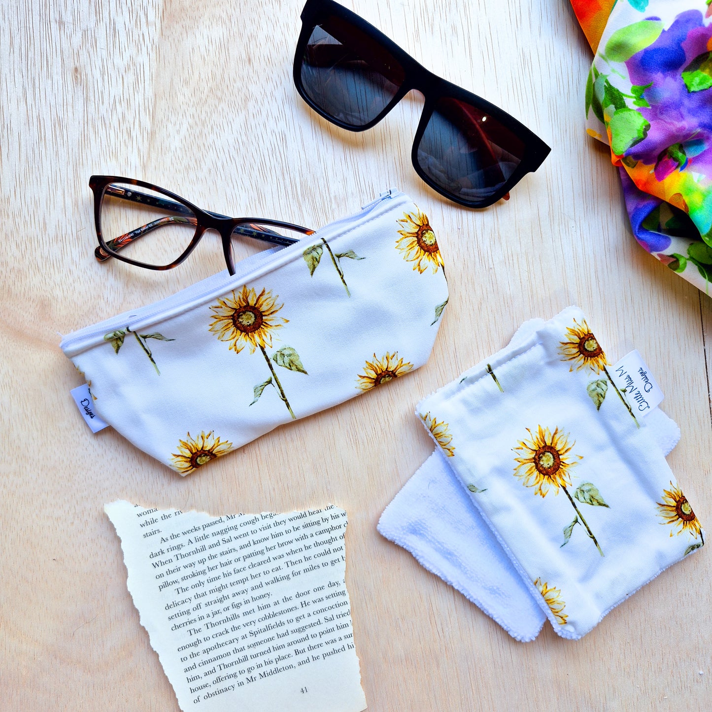 Glasses Case & Cleaner Sunny