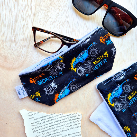 Glasses Case & Cleaner Monster Truck