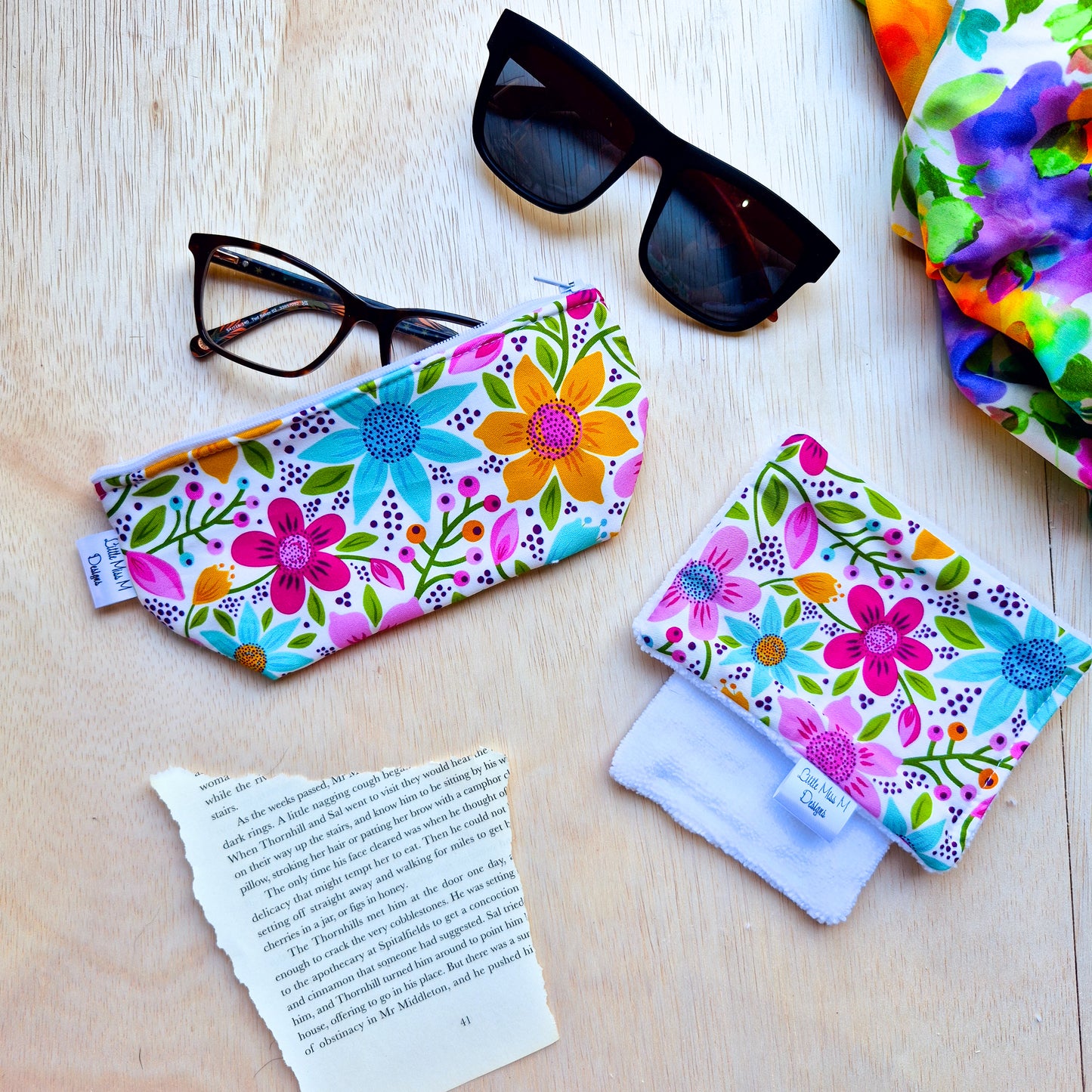 Glasses Case & Cleaner Pretty In Pink