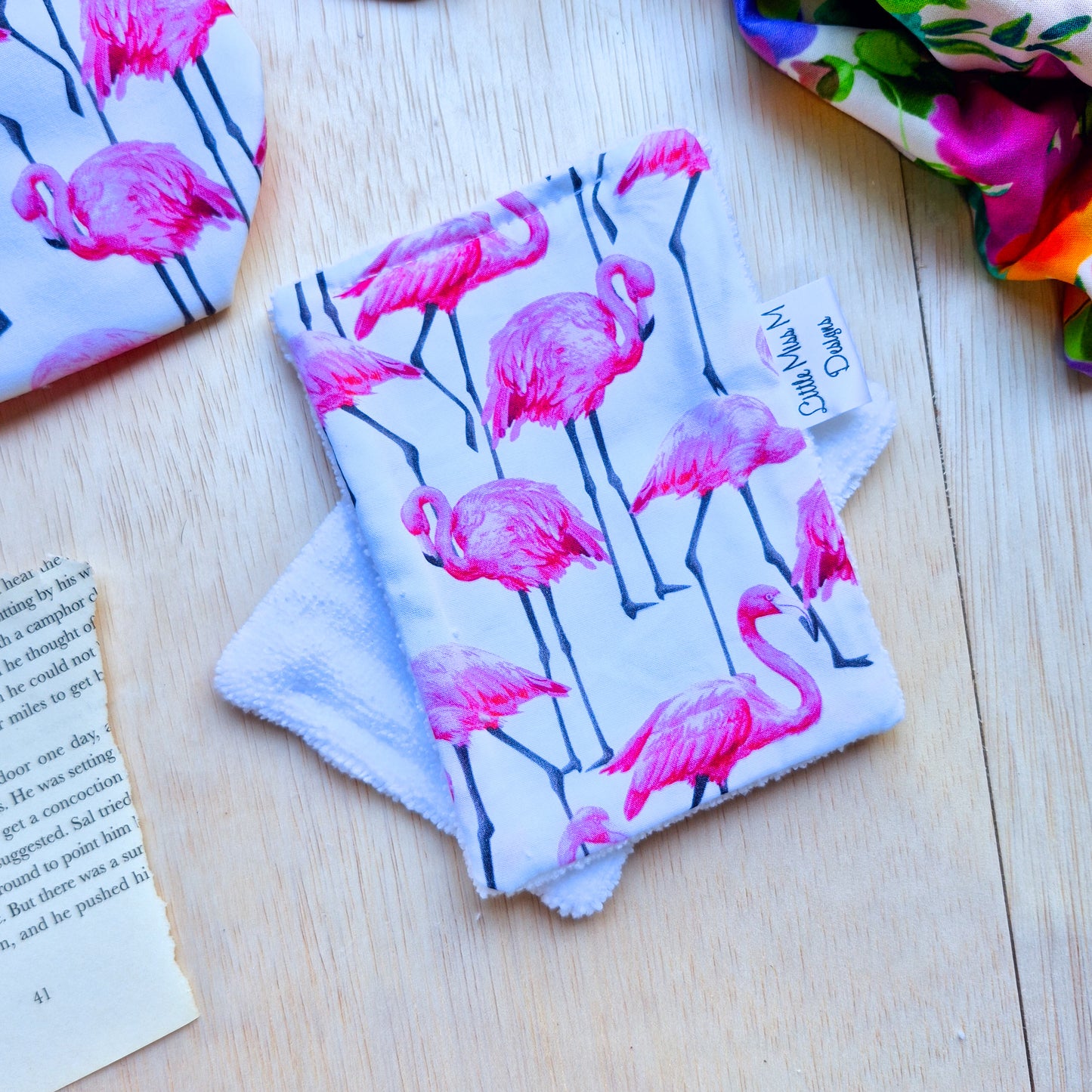 Glasses Case & Cleaner Flamingos