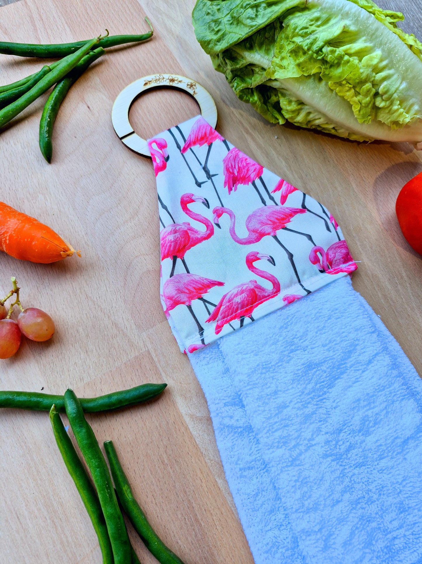 Flamingos Hanging Towel