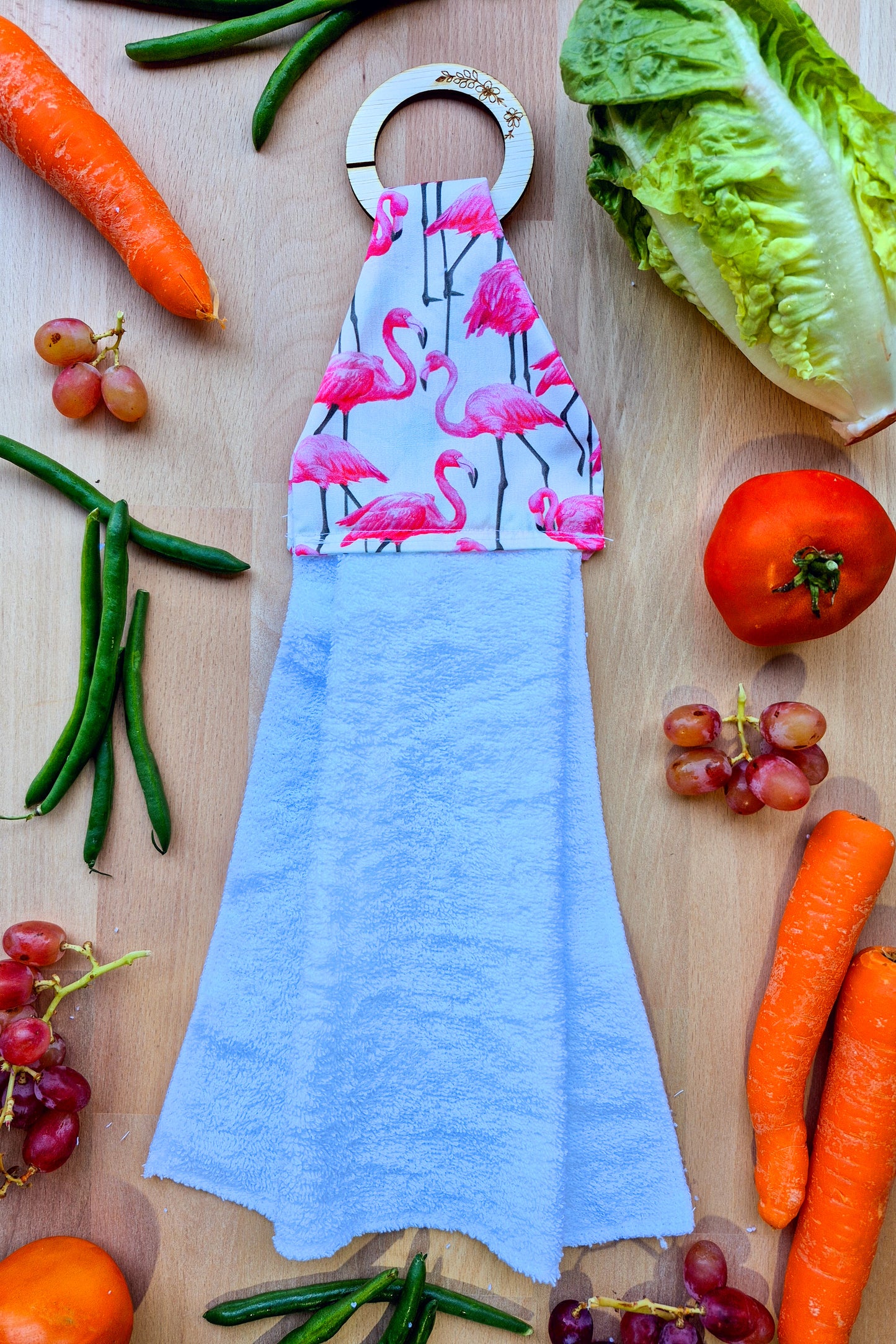 Flamingos Hanging Towel