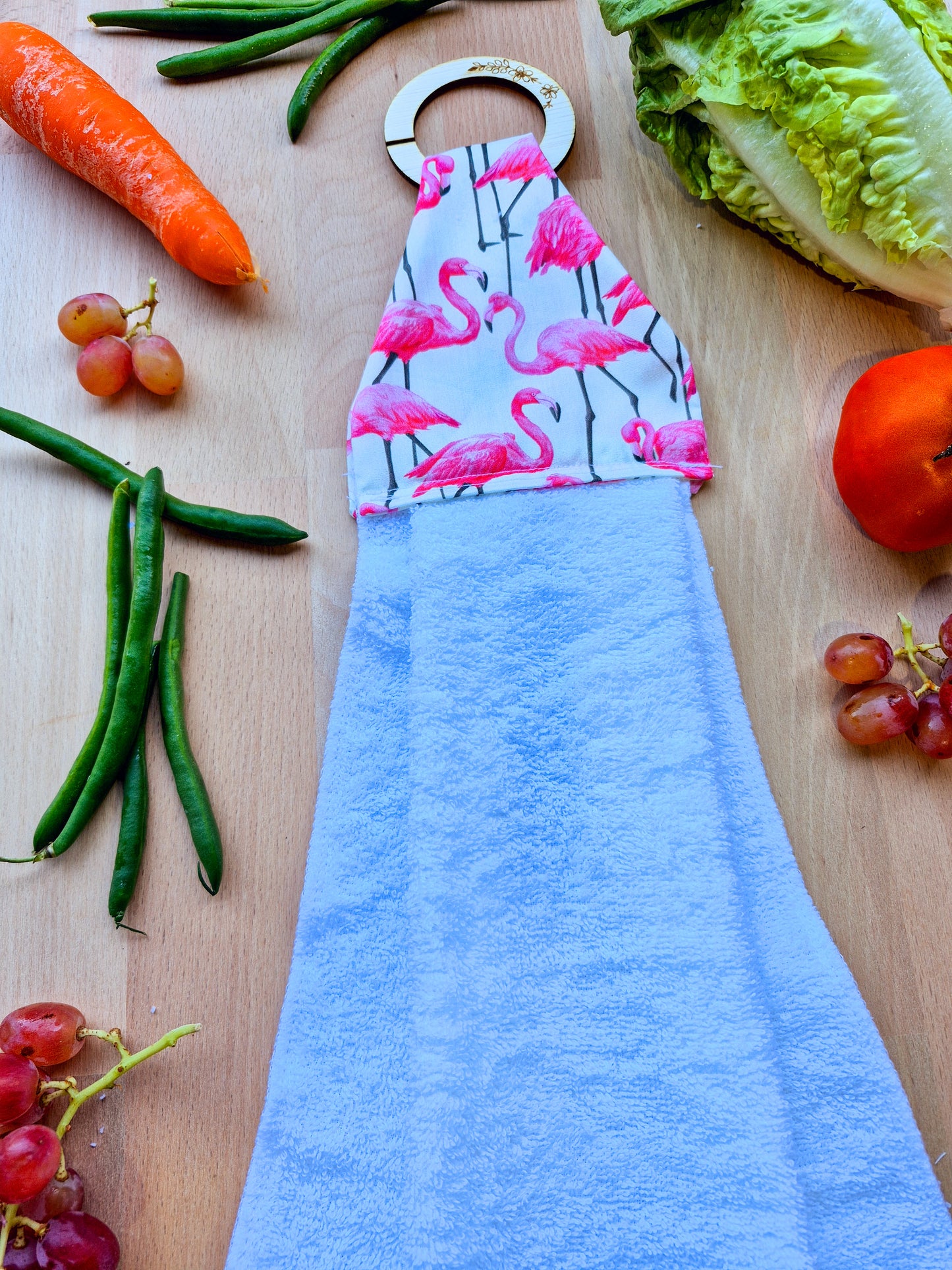 Flamingos Hanging Towel