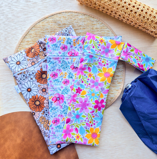Pack of 3 Floral Umbrella Bag Summertime, Burnt Dandy & Pretty In Pink