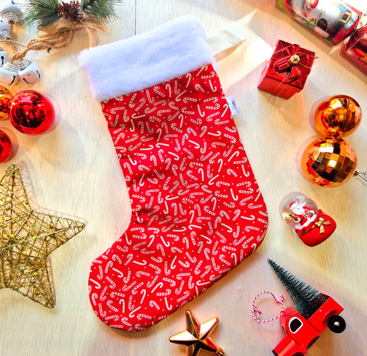 Candy Cane Christmas Stocking