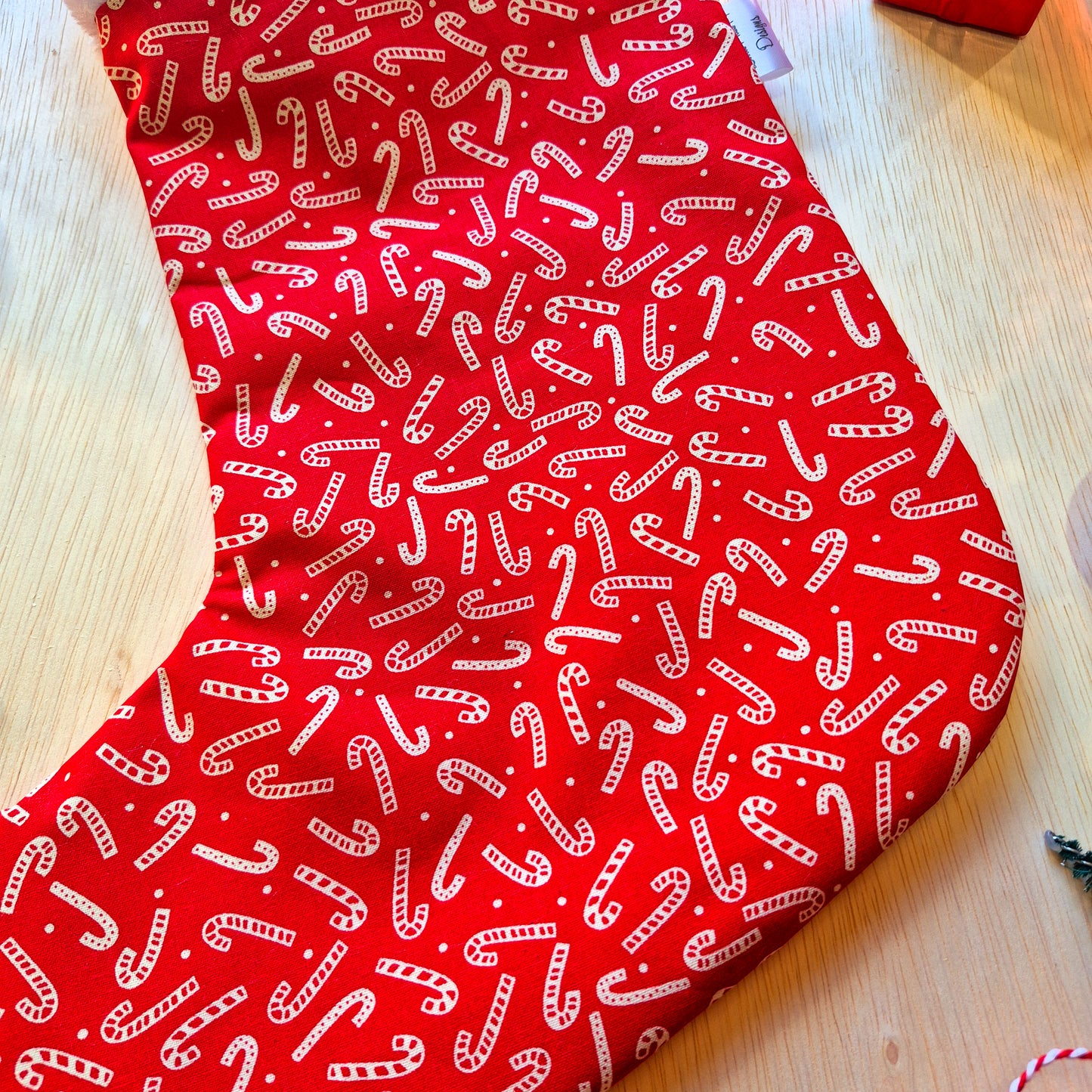 Candy Cane Christmas Stocking