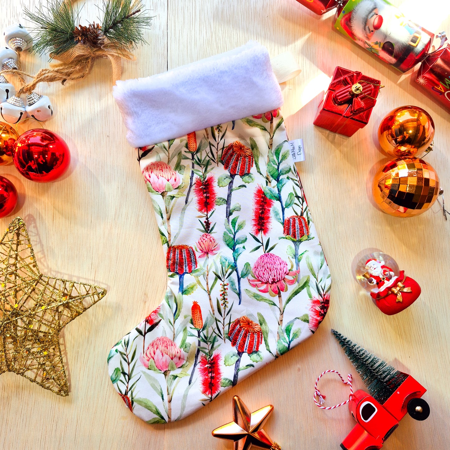 Cream Natives Christmas Stocking