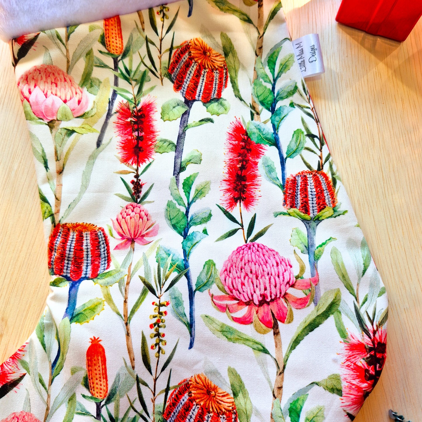 Cream Natives Christmas Stocking