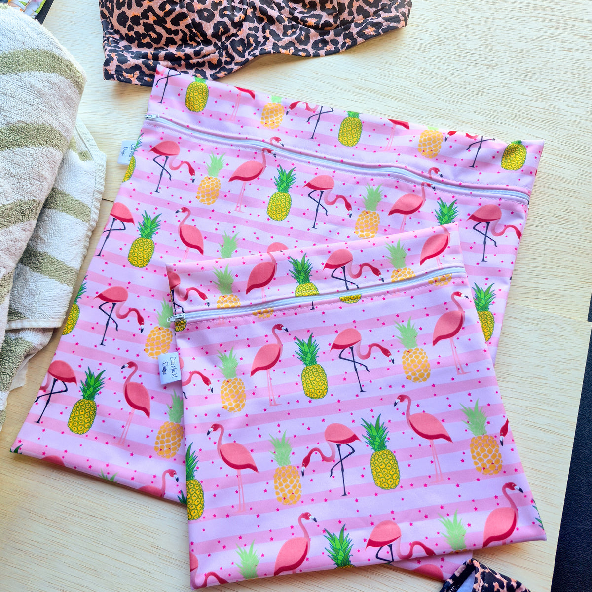 Flamingo's Tropical Paradise Wet Bag