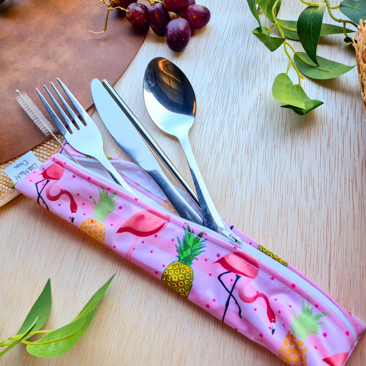 Flamingo's tropical paradise Cutlery Pouch