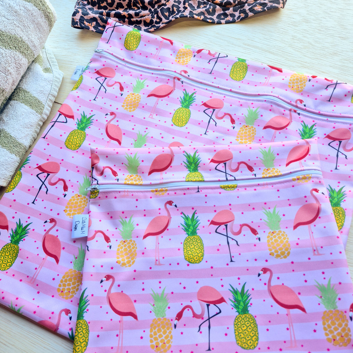 Flamingo's Tropical Paradise Wet Bag