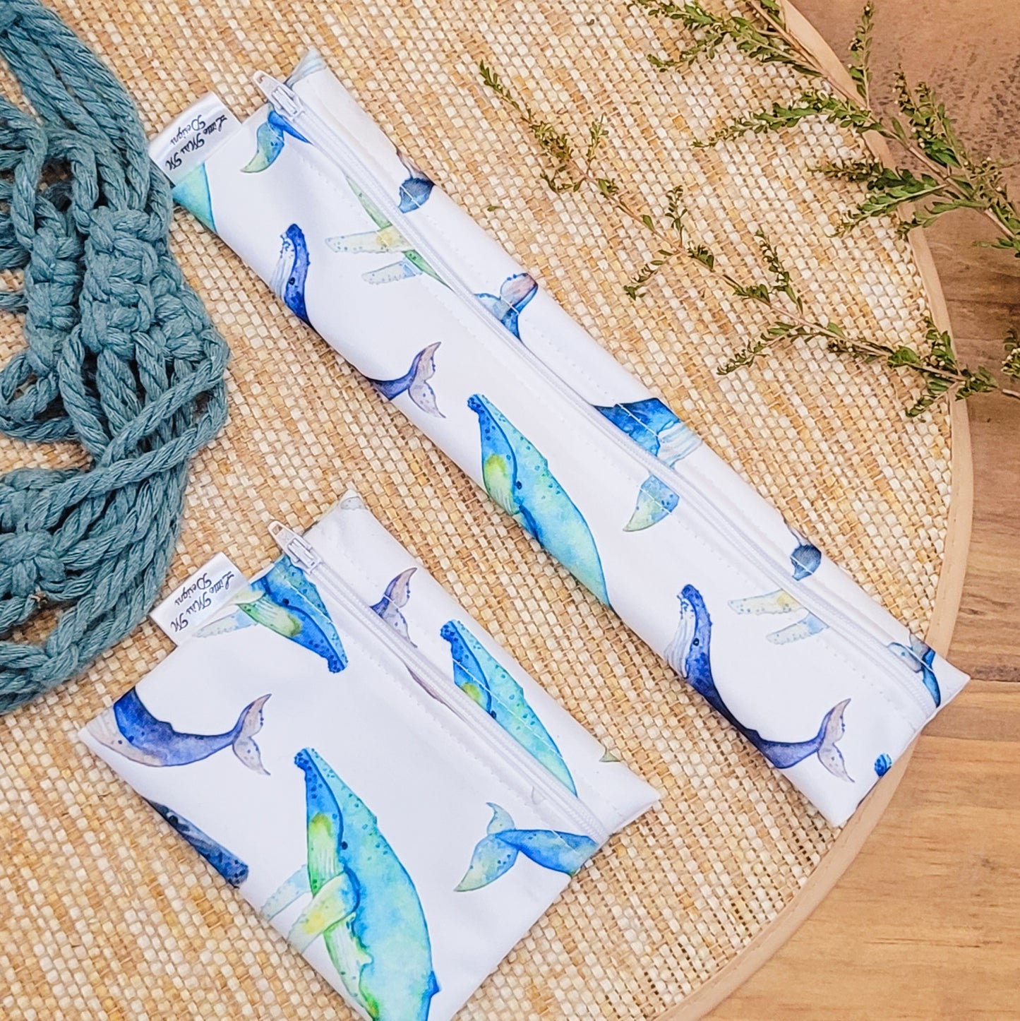Whales Travel Soap & Toothbrush Pouch