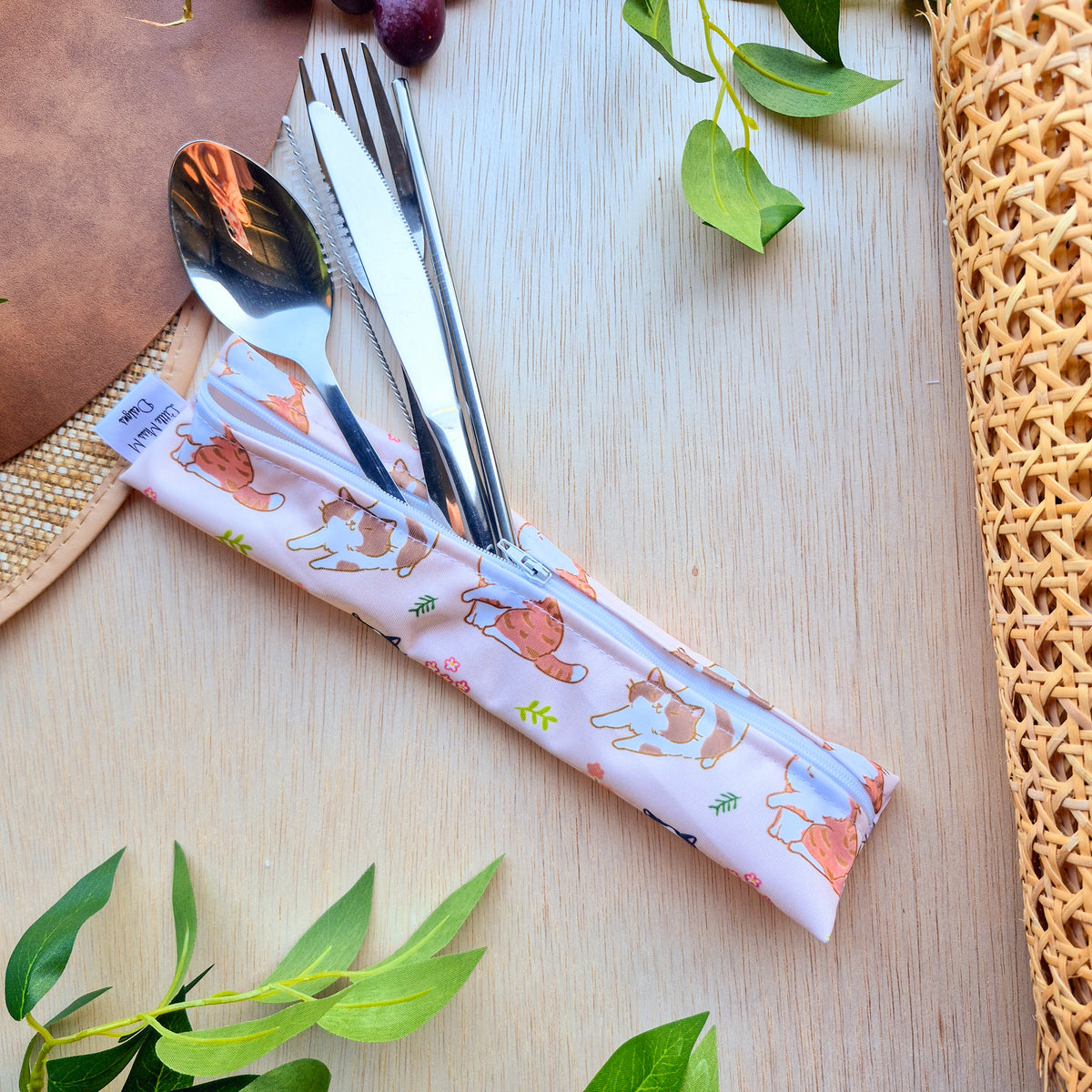 Kitty cat Cutlery Pouch