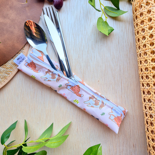 Kitty cat Cutlery Pouch