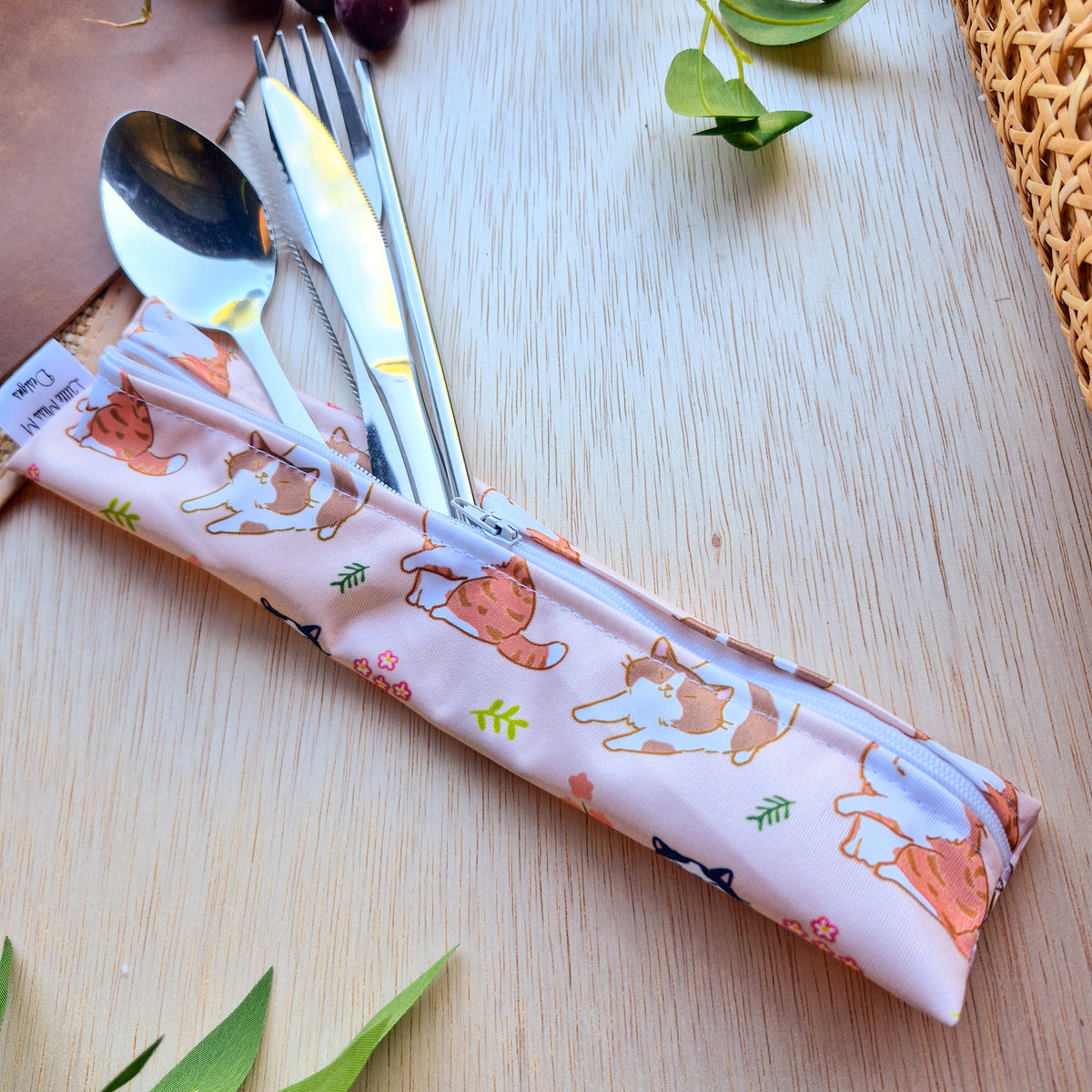 Kitty cat Cutlery Pouch