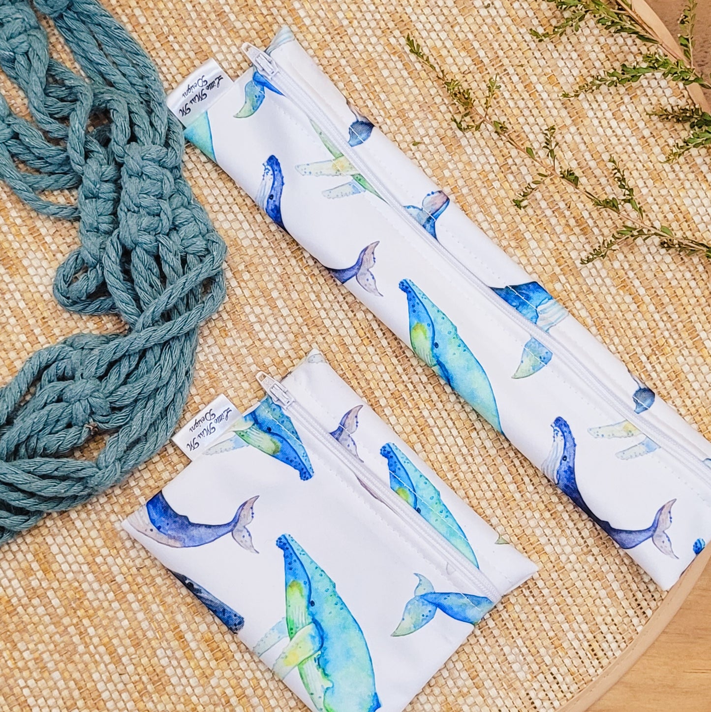 Whales Travel Soap & Toothbrush Pouch