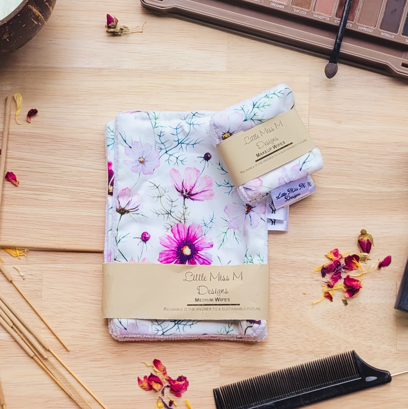 Pink Dandelion Makeup Wipes