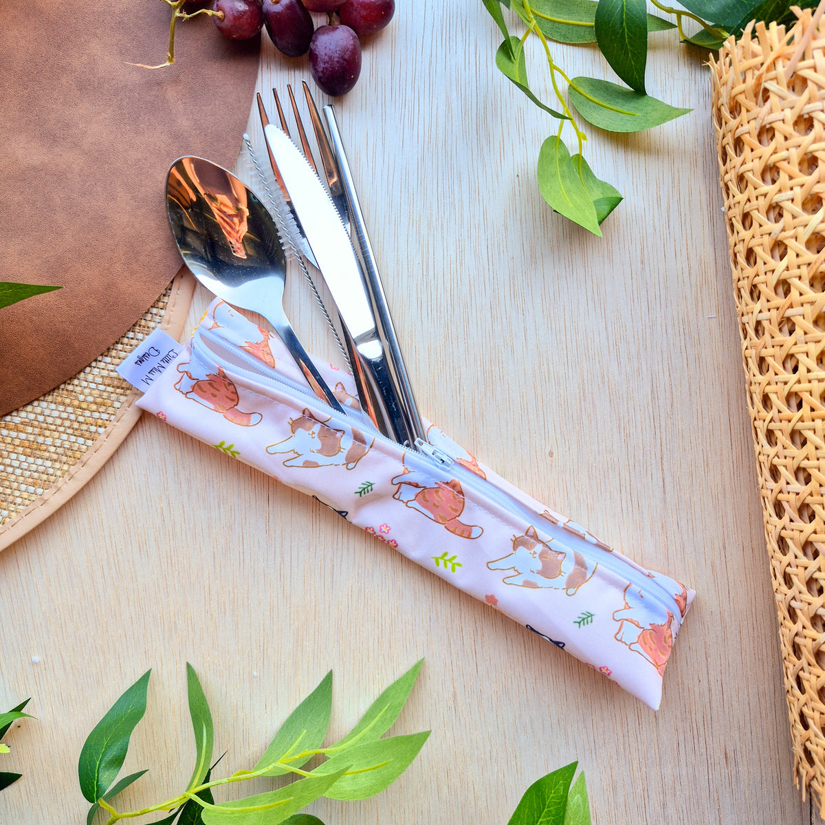 Kitty cat Cutlery Pouch