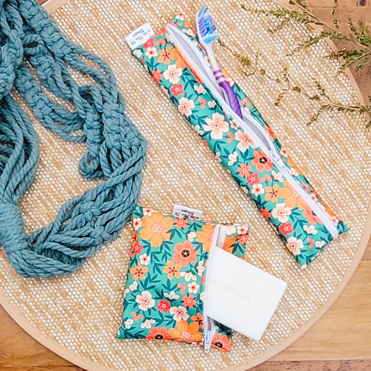 Spring has Sprung Travel Soap & Toothbrush Pouch