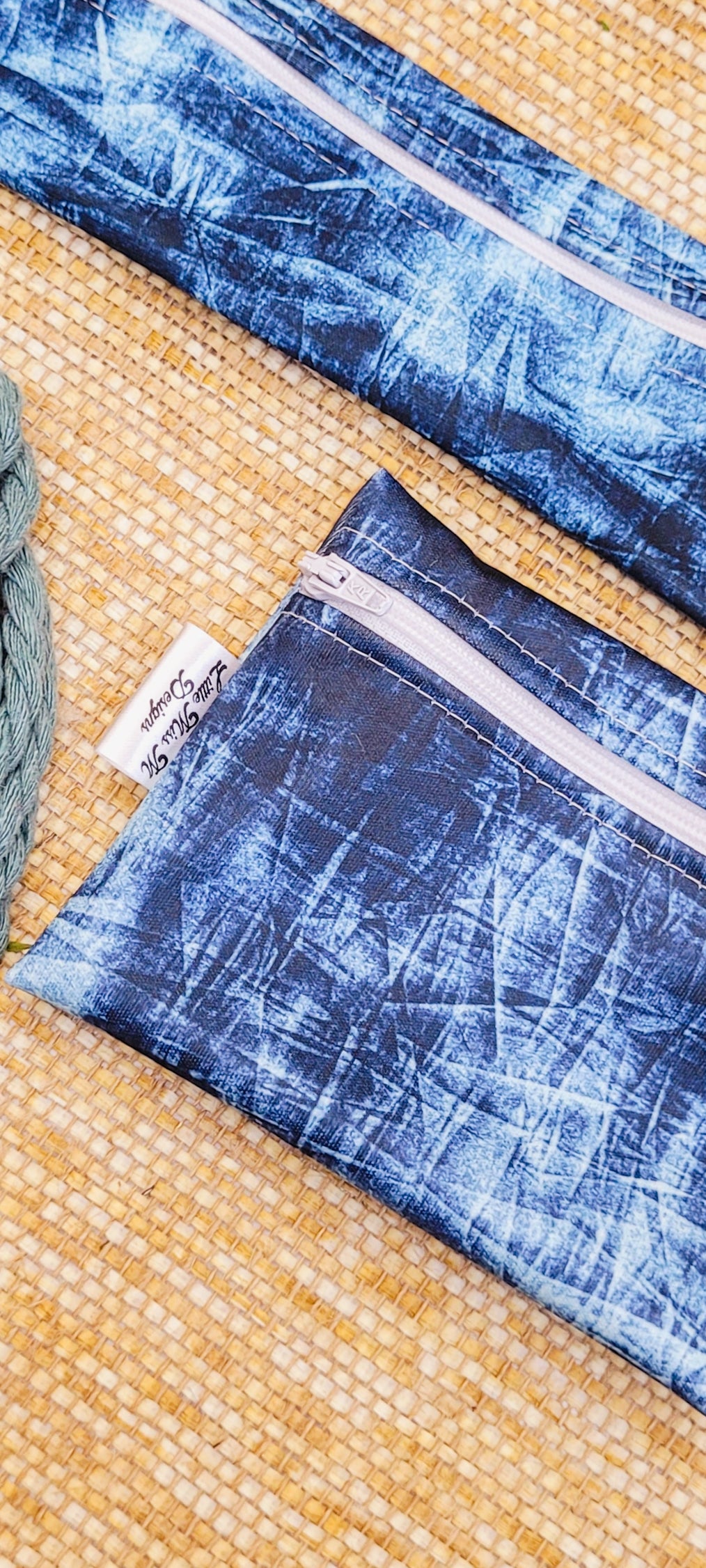 Denim Travel Soap & Toothbrush Pouch