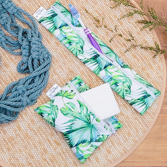 Tropical Travel Soap & Toothbrush Pouch