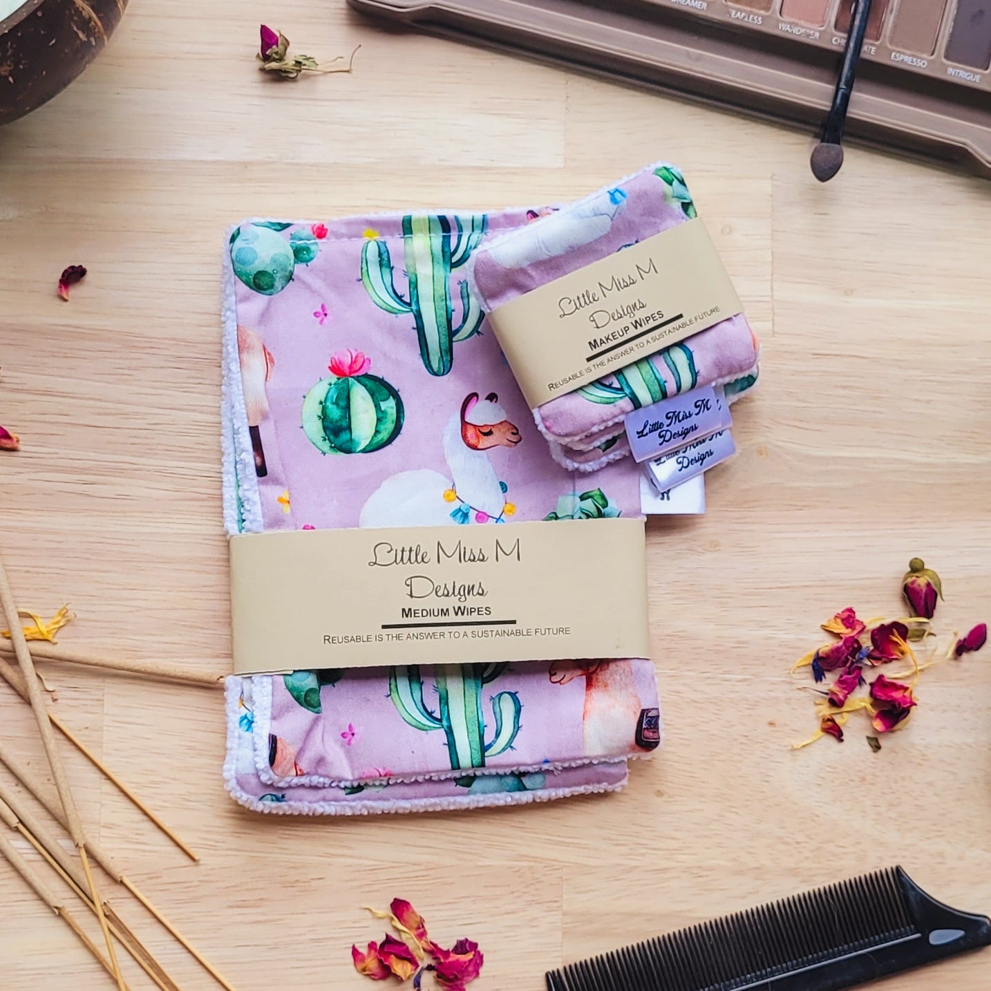 Llama & Cactus Makeup Wipes