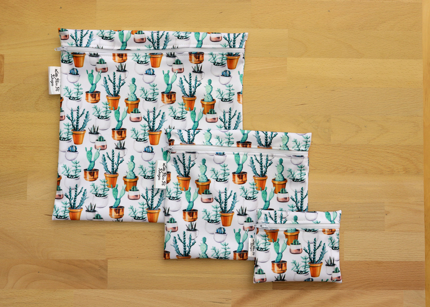 Cactus In Pots Snack Bags