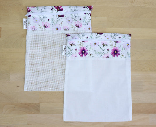 Pink Dandelion Wash Bag
