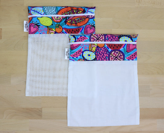 Wacky Fruits Wash Bag