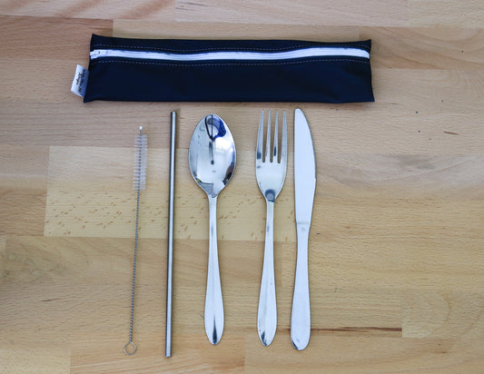 Black Cutlery Pouch
