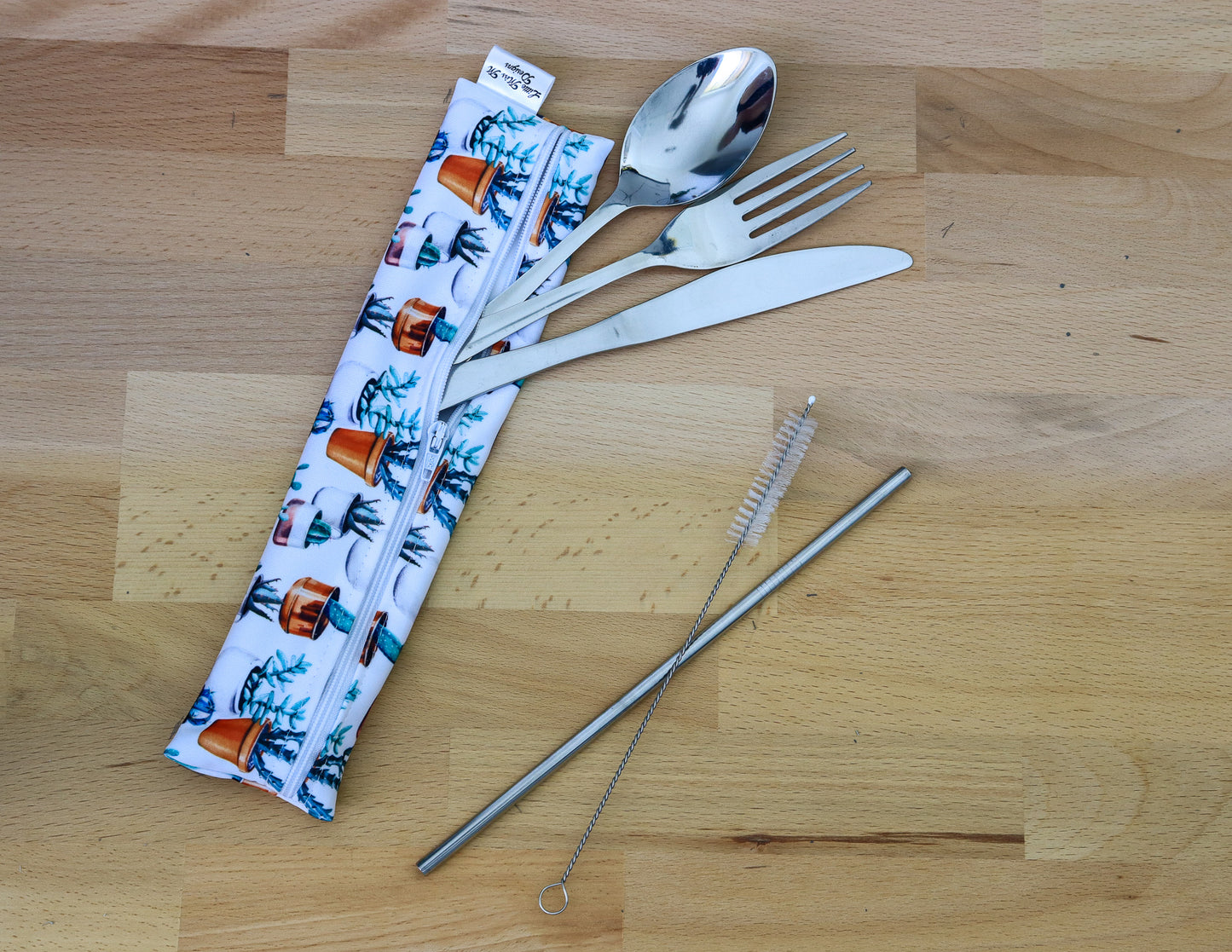 Cactus Cutlery Pouch