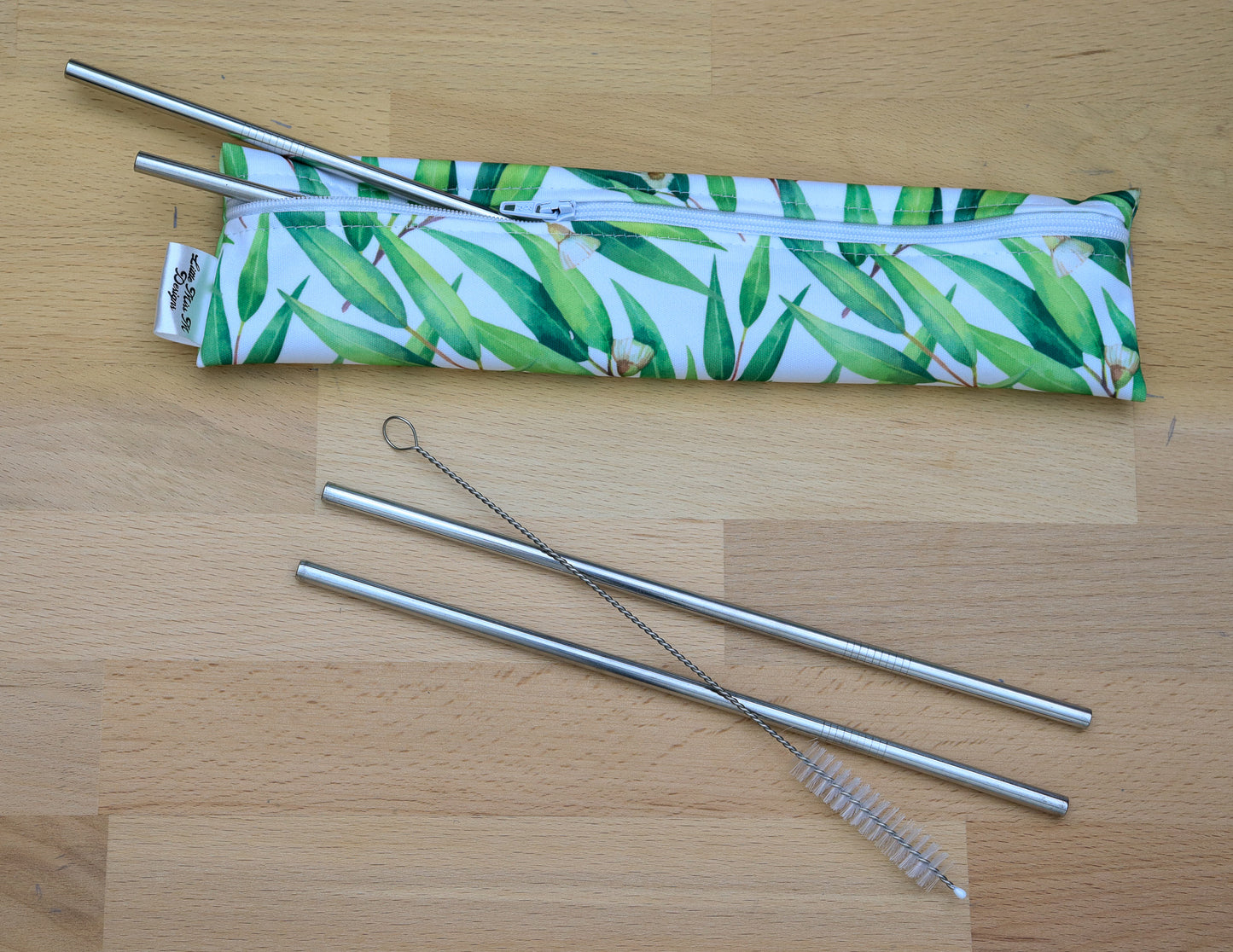 Flowering Gum Straw Pouch