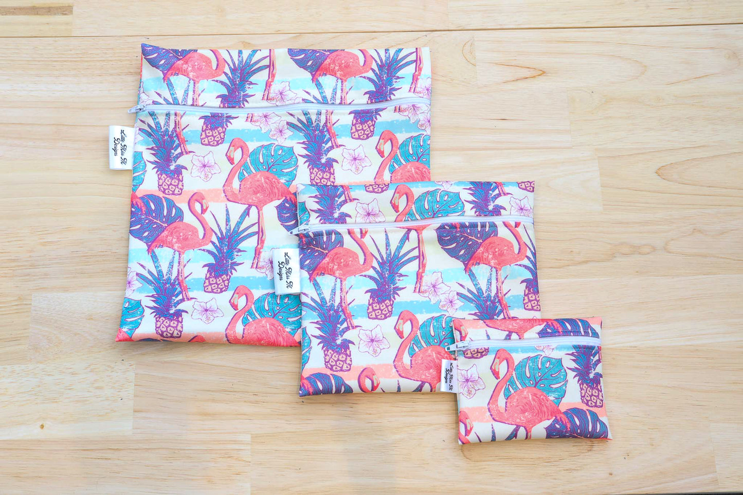 Flamingos Snack Bags