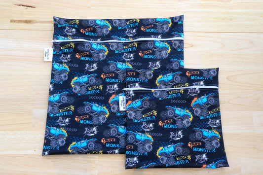 Monster Trucks Wet Bag